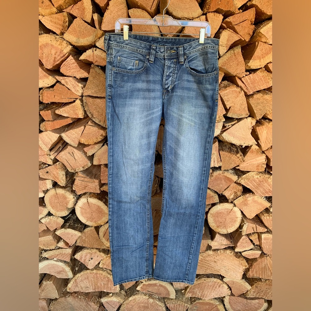 Vintage Light Blue Slim Fit Denim Jeans Mens Size 33 Buffalo David Bitton